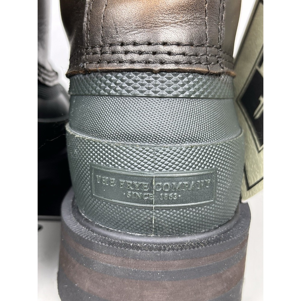 Frye Alaska Pull On Boots Men 7 Forest Multi Leather Rubber Duck Lug Waterproof - Picture 9 of 11
